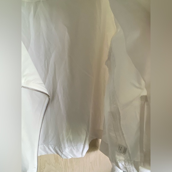 PEACE OF CLOTH by Jaime MAJESTIC STRETCH MARIEL MOTO JACKET Bleach White Sz Med - Picture 10 of 16